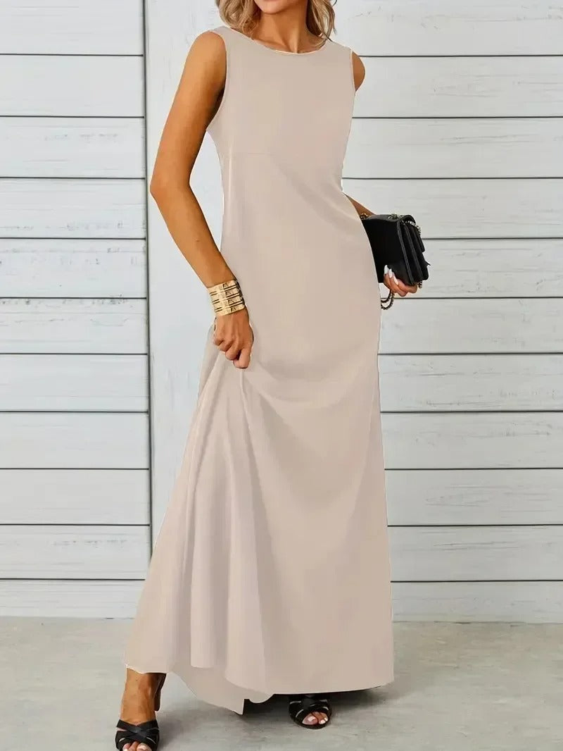 Sophisticated A-Line Long Dress