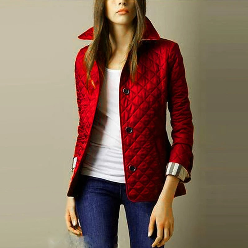 Vintage Slim Fit Lapel Down Coat