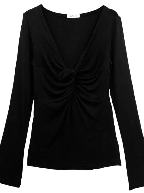 Vibe Slim V-Neck Crop Top