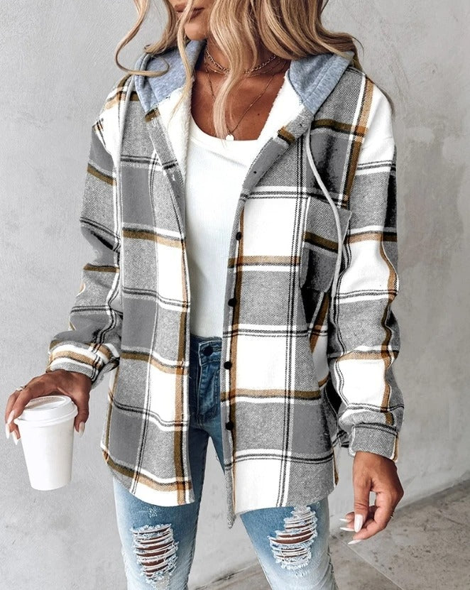 Plaid Street Style Hoodie