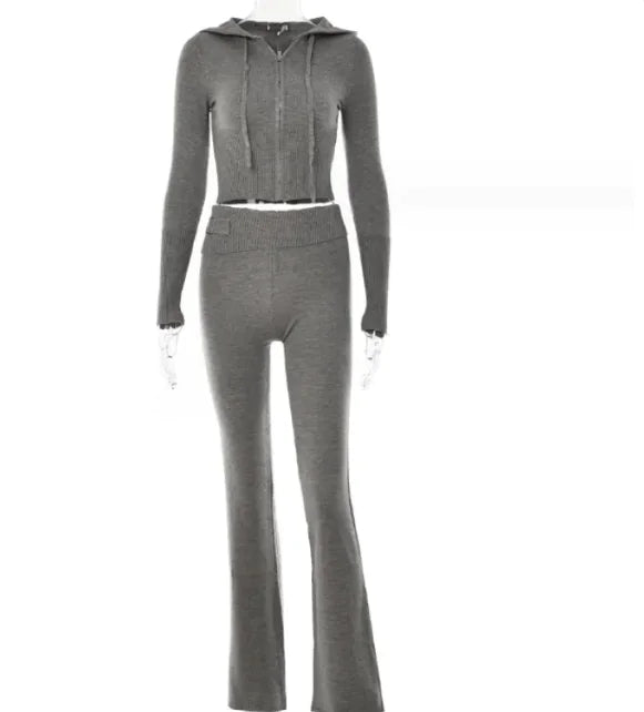 Zara Zip-Up Hoodie & Pants Set