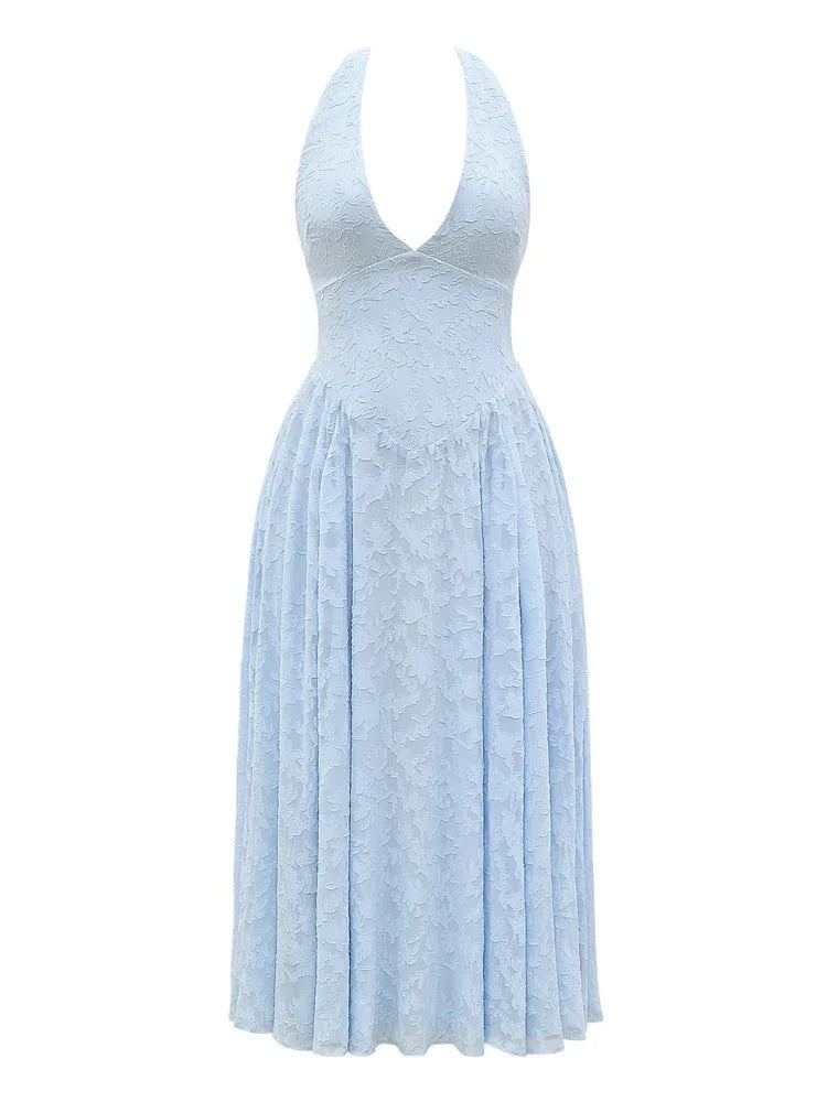 Elegant Halter Evening Dress