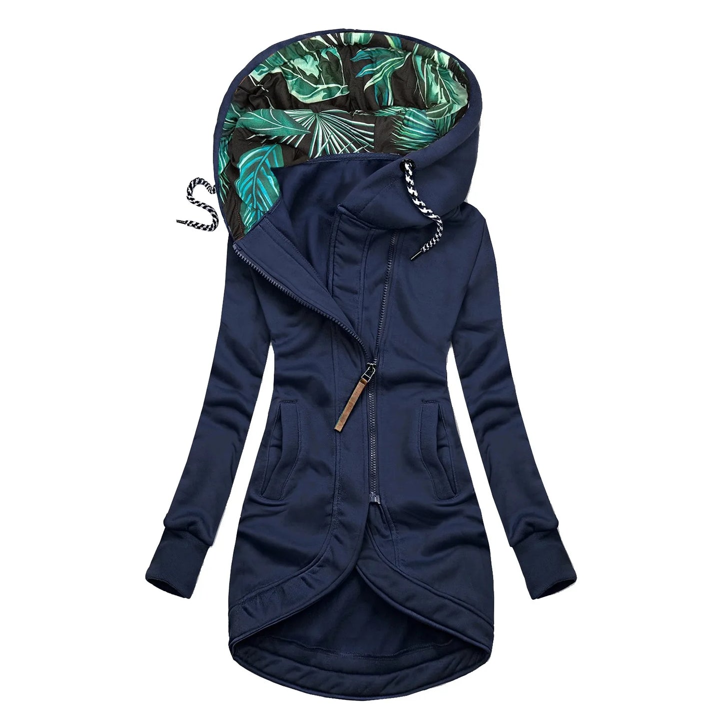 Snow Thread Slim Hooded Trench Coat