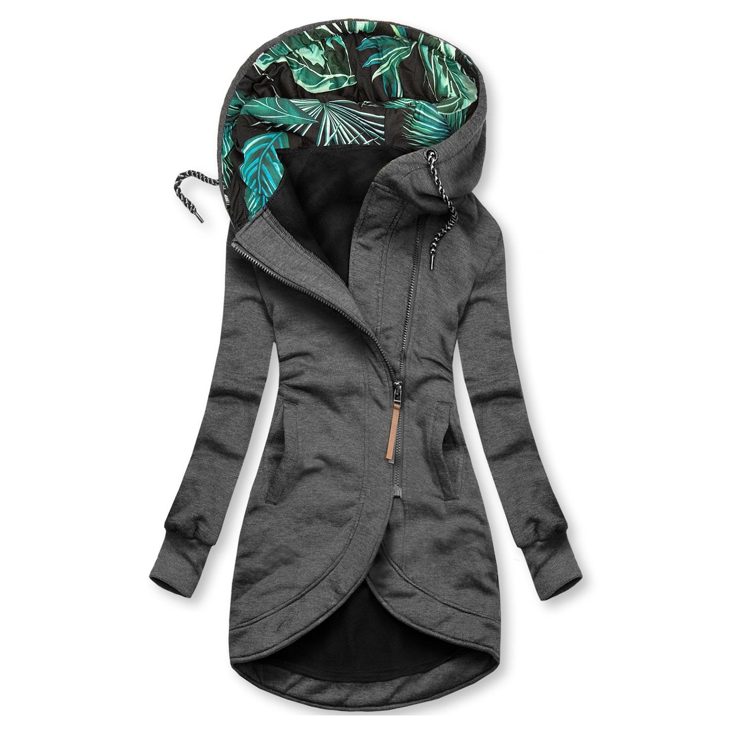 Snow Thread Slim Hooded Trench Coat