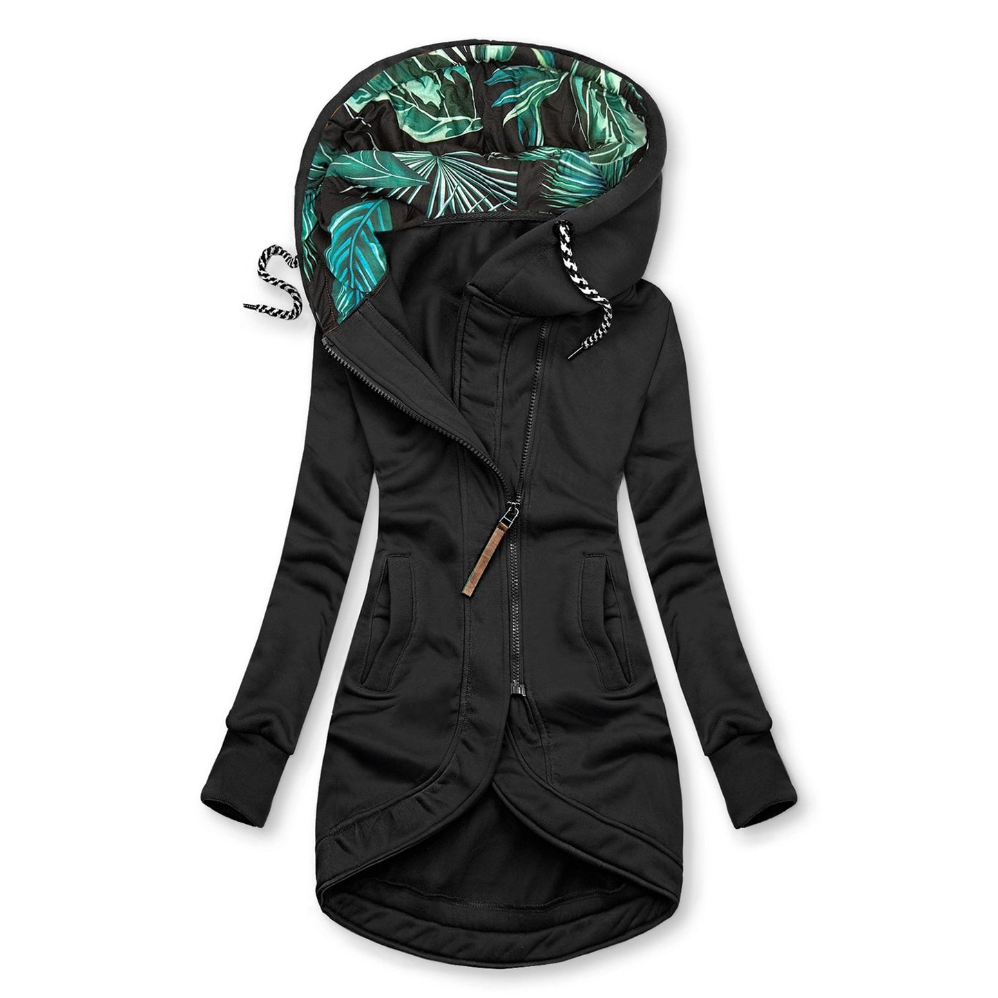 Snow Thread Slim Hooded Trench Coat
