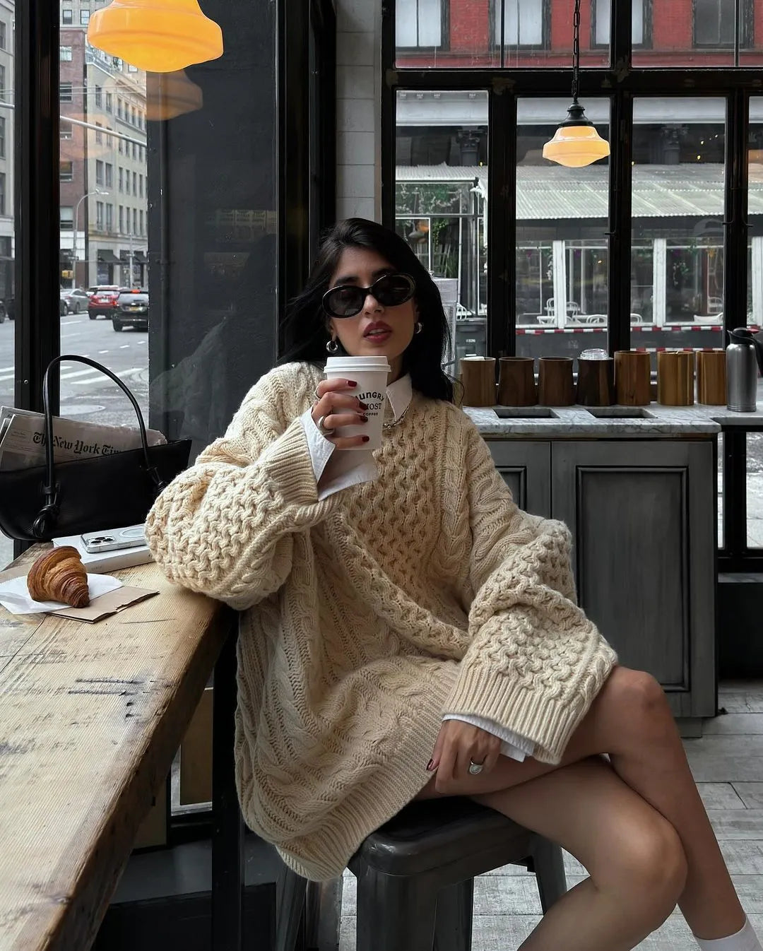 Cordelia Knit Long Sleeve Sweater