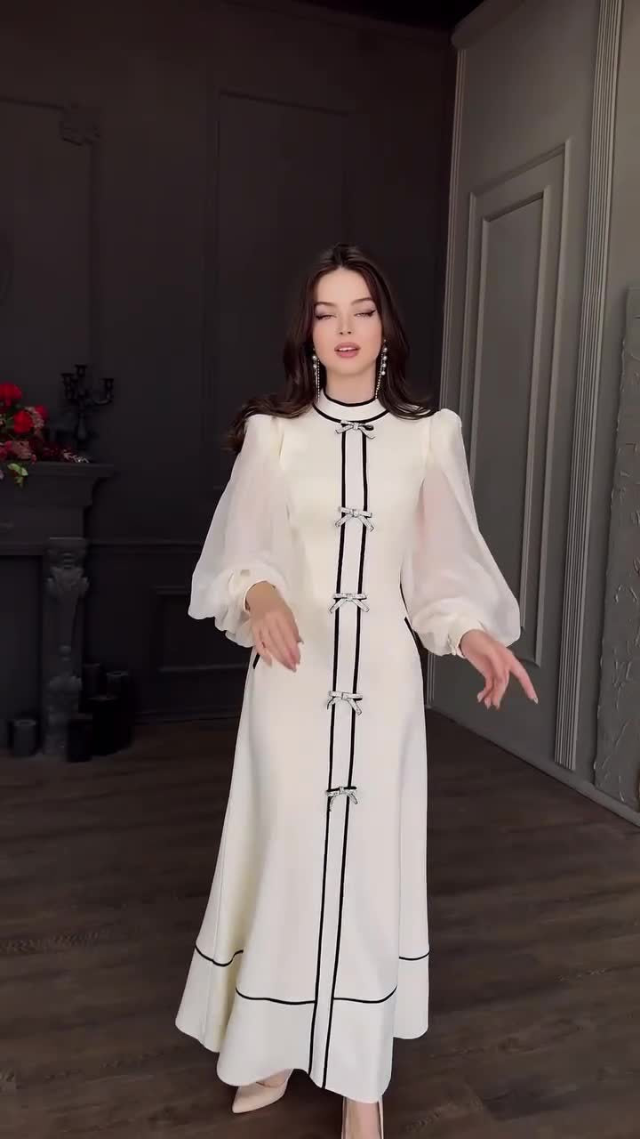 Noor Grace Embellished Kaftan Gown