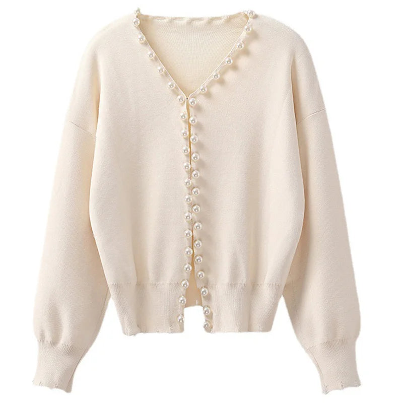 Chic Weave Short Knit Cardigan