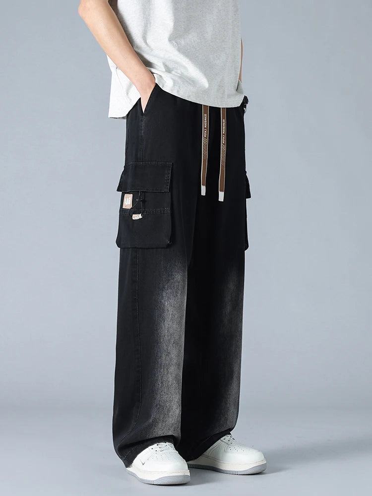 Urban Ease Wide Leg Cargo Jeans