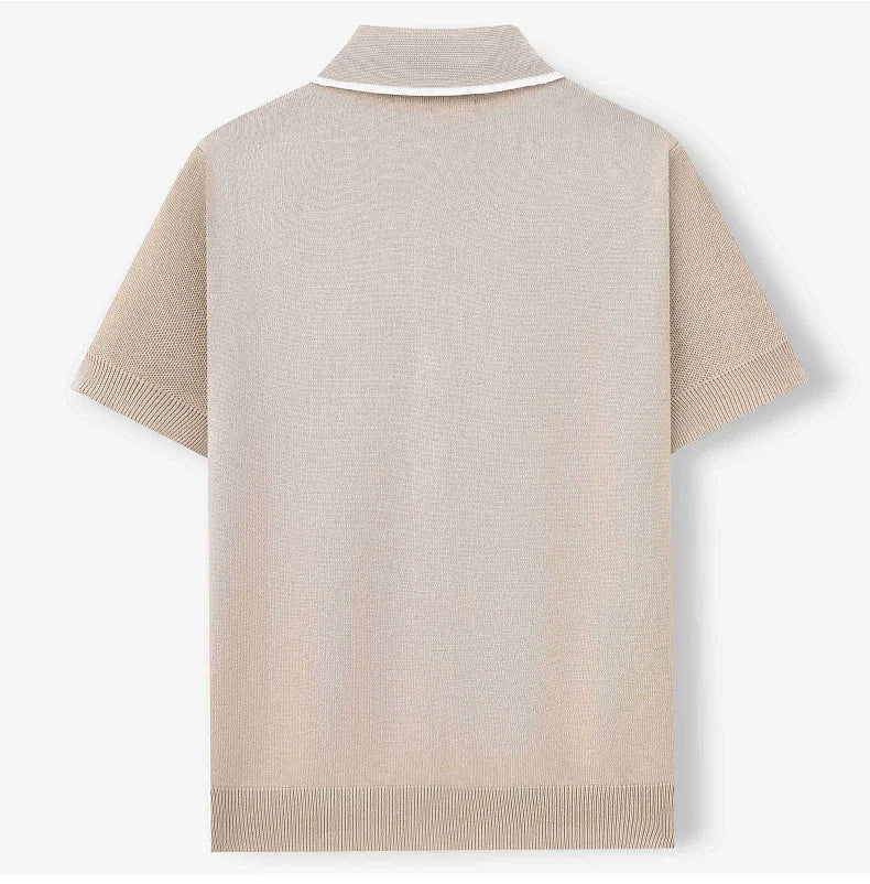 Luxe Breeze Knit Polo Shirt