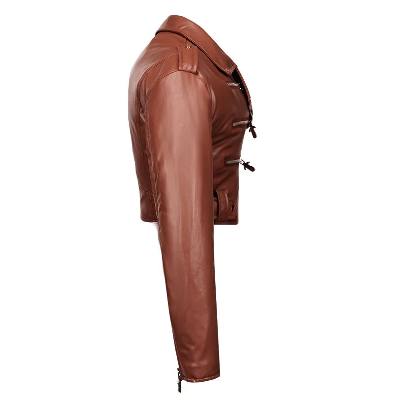Moto Chic Slim Leather Jacket