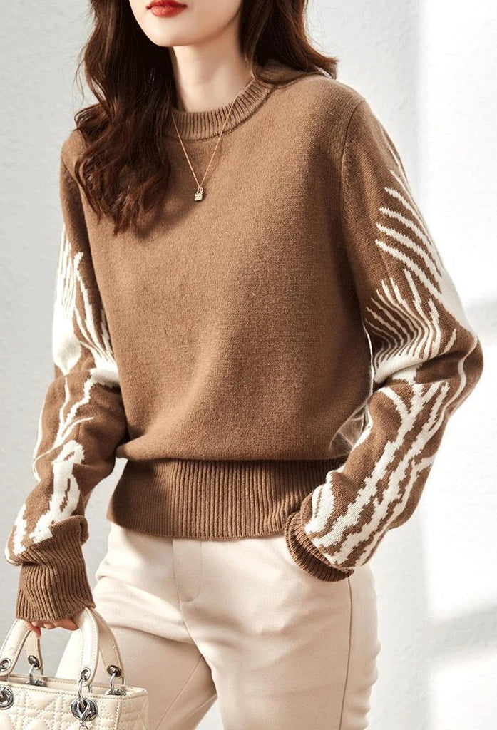 Mono Muse Graphic Knit Pullover