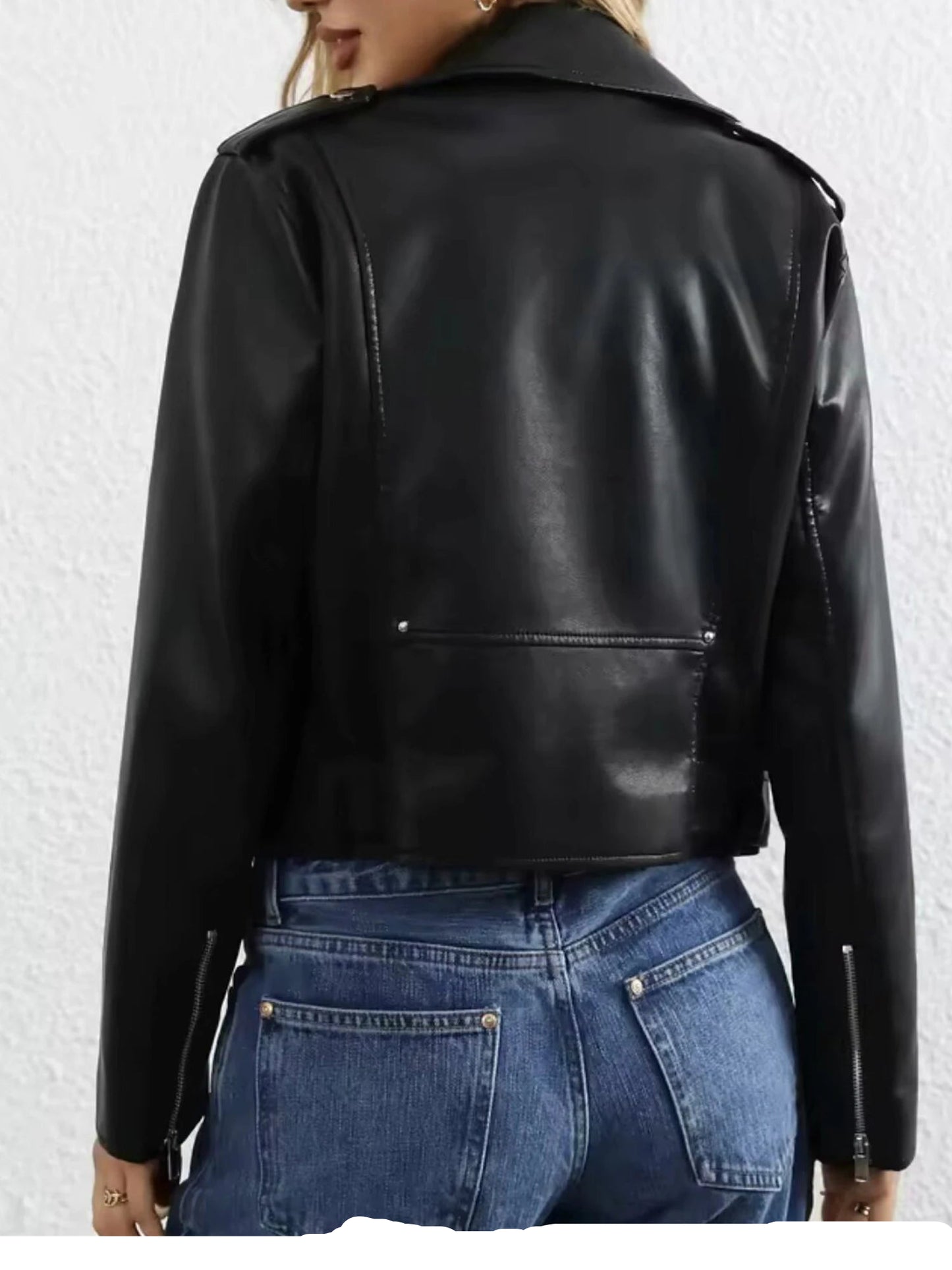 Chic Rider Short PU Leather Jacket