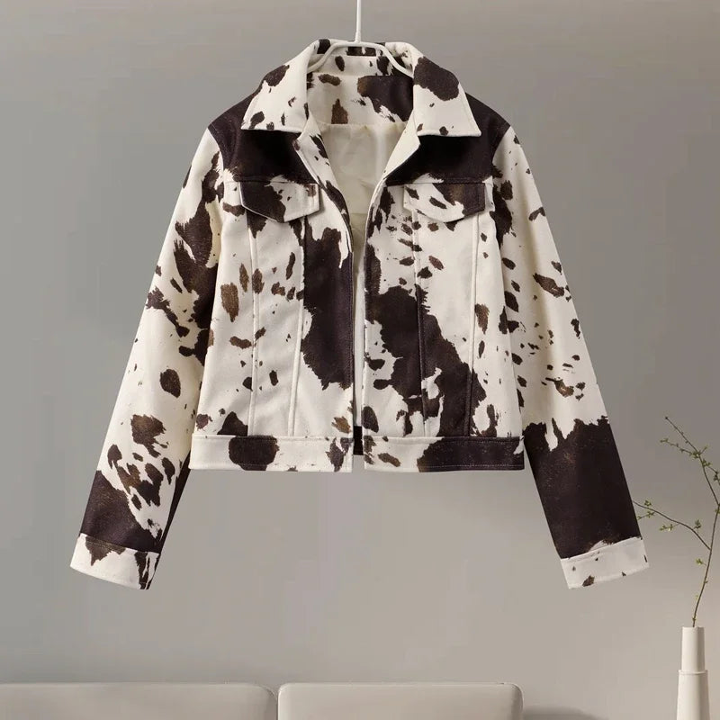 Spotted Style Vintage Short Jacket