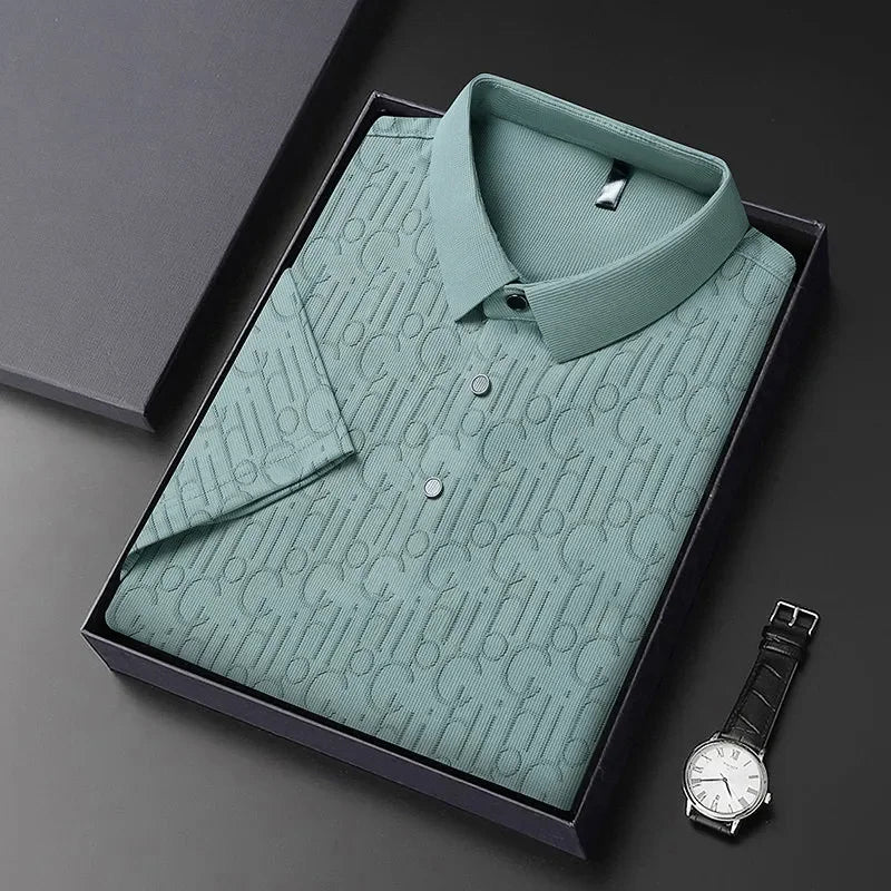 Printed Business Casual Polo