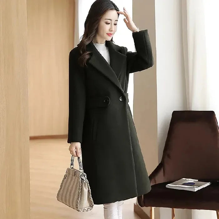 Korea Luxe Plus Woolen Overcoat