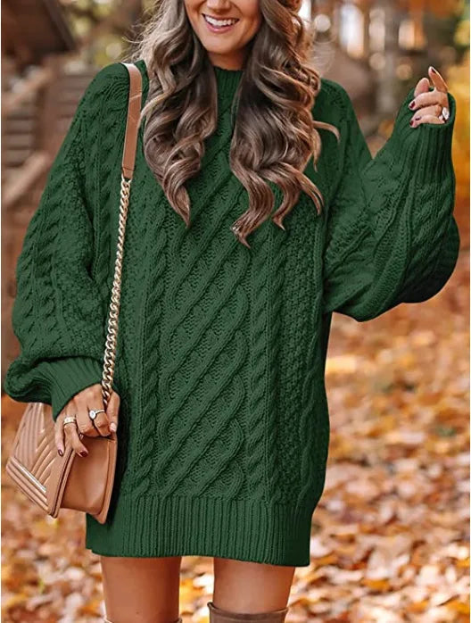 Cozy Nest Thick Knit Turtleneck Rich Allure