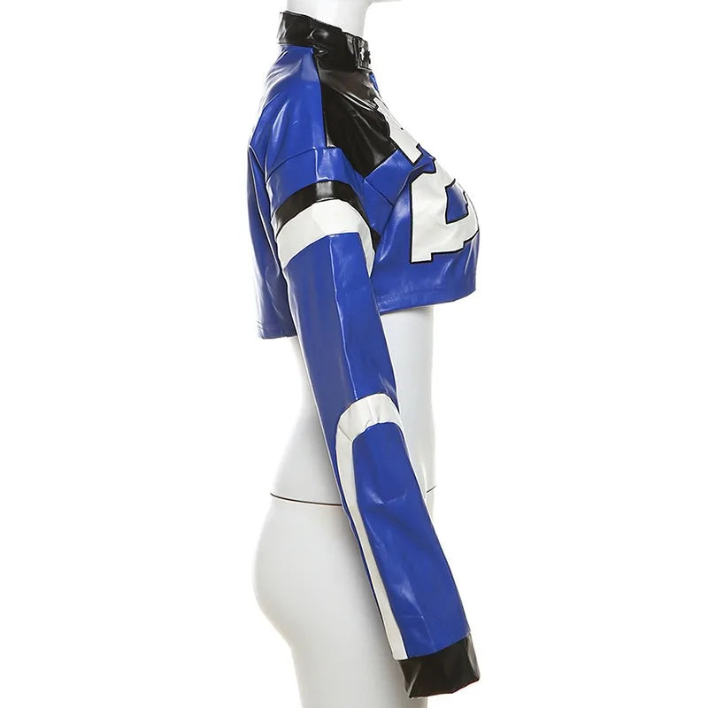 Urban Gloss Letter Print Crop Jacket
