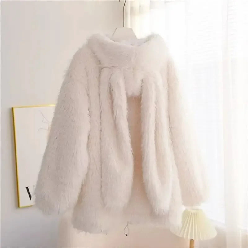 Snuggle Charm Faux Fur Jacket