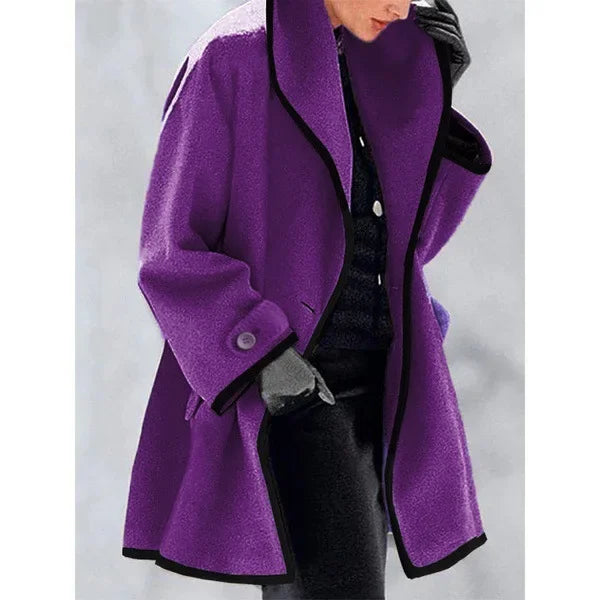 Snow Gleam Cotton Wool Trench Coat