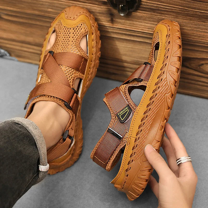 TerraWalk Genuine Leather Men’s Sandals