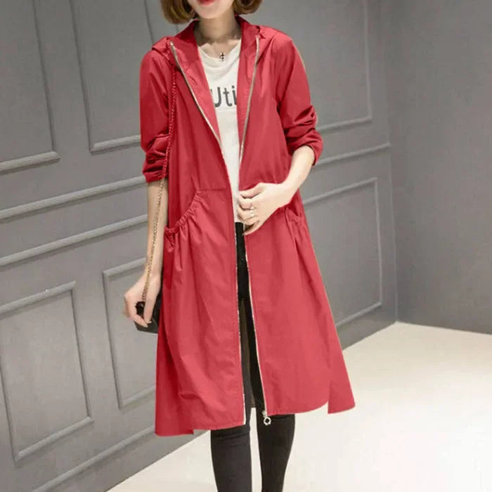 Hooded Slim Fit Trench