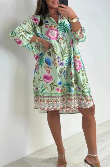 Boho Luxe V-Neck Beach Midi Dress