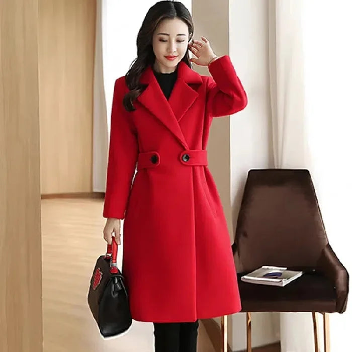 Korea Luxe Plus Woolen Overcoat