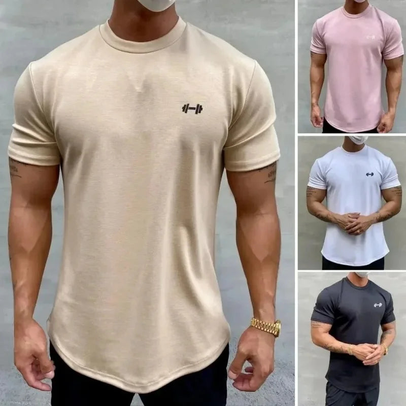 Slim Fit Cotton Gym T-Shirt Rich Allure