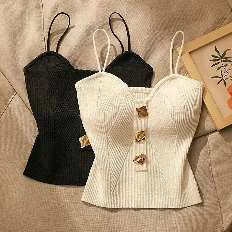 French Style Cross-Knit Camisole