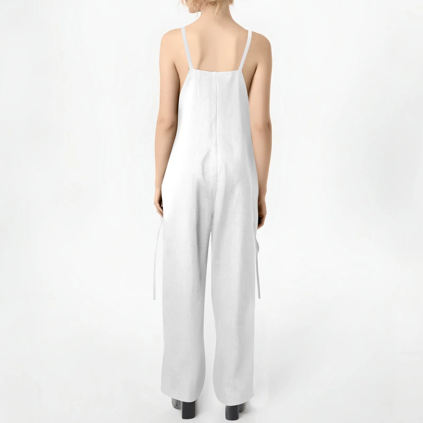 Effortless Charm V-Neck Jumpsuit