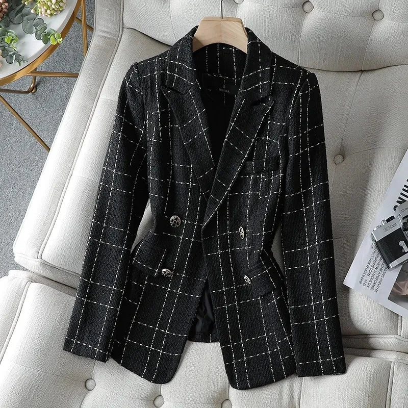 Pearl Tweed Elegant Suit Blazer Rich Allure