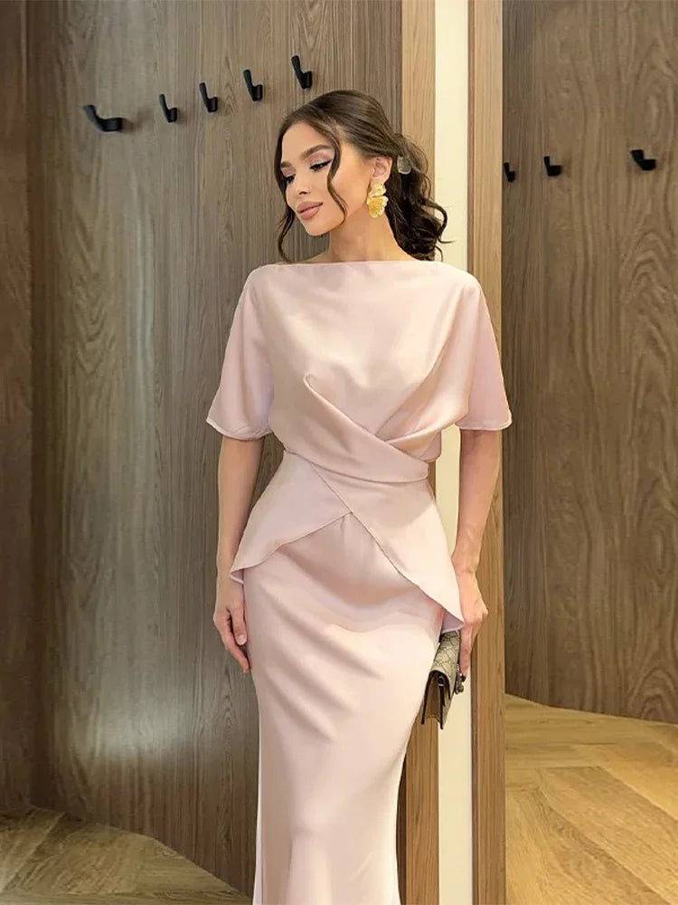 Luxe Charm Satin Bodycon Dress