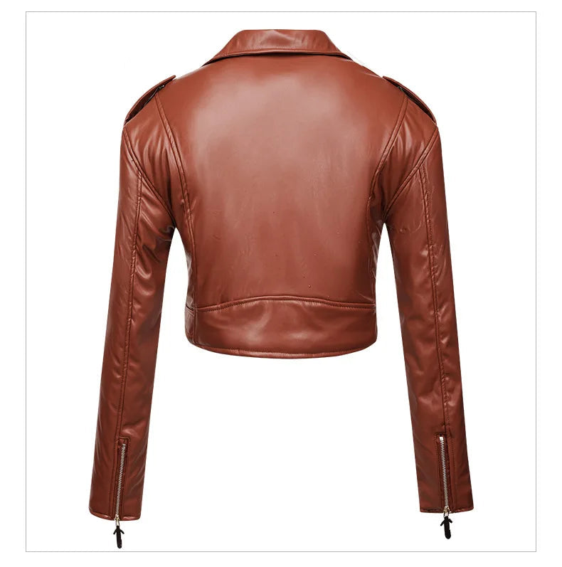 Moto Chic Slim Leather Jacket