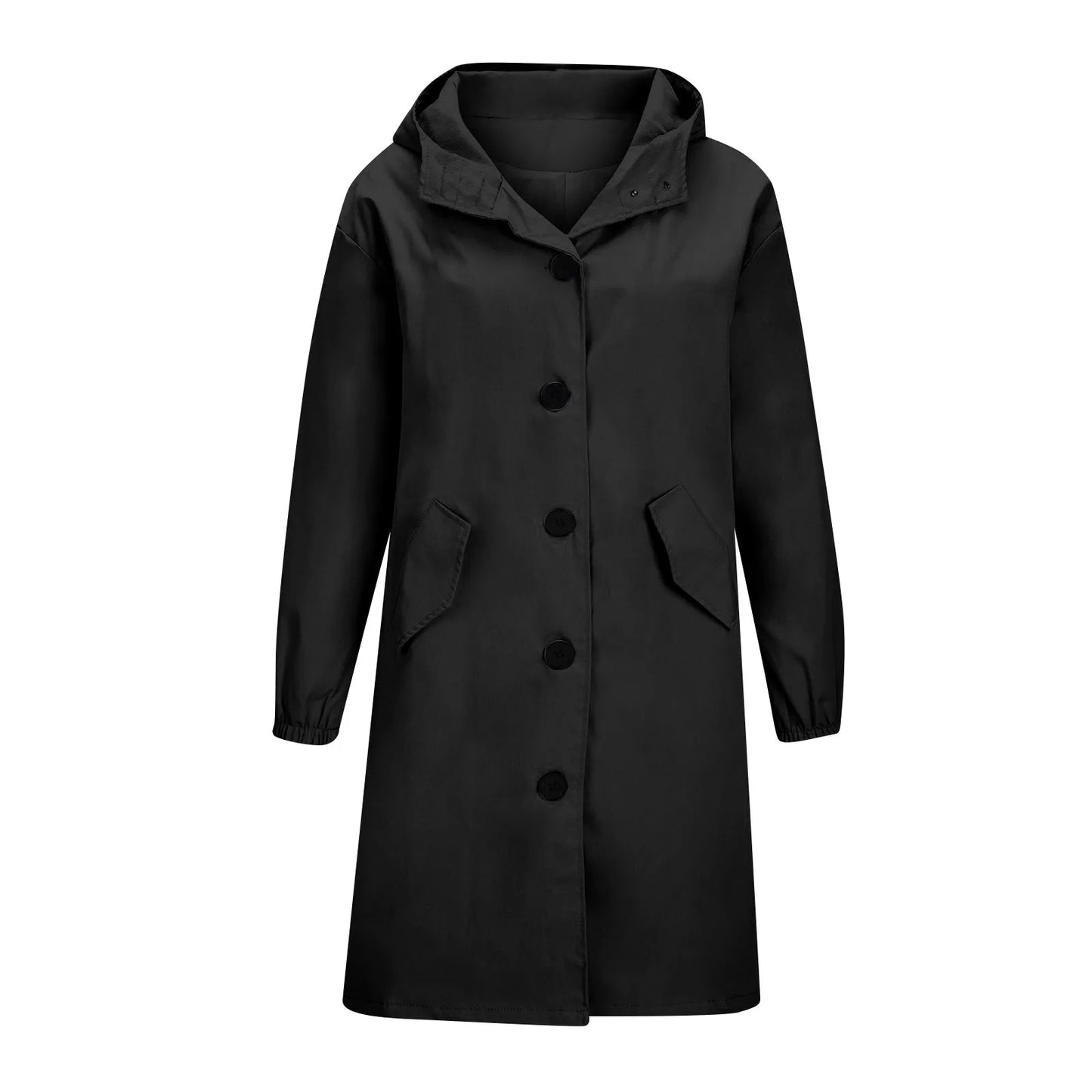 Women’s Long Hooded Trench Coat