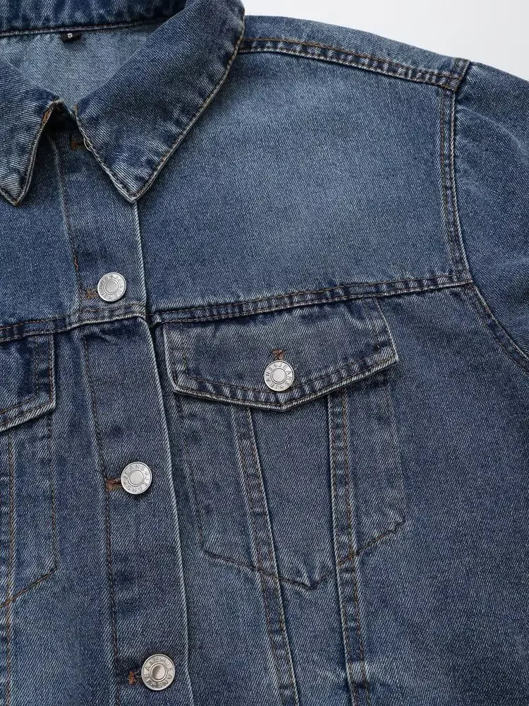 Indigo Drape Plus Denim Jacket