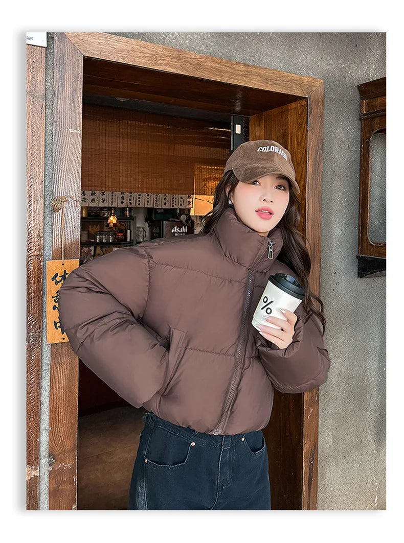 Snow Petal Short Padded Winter Jacket