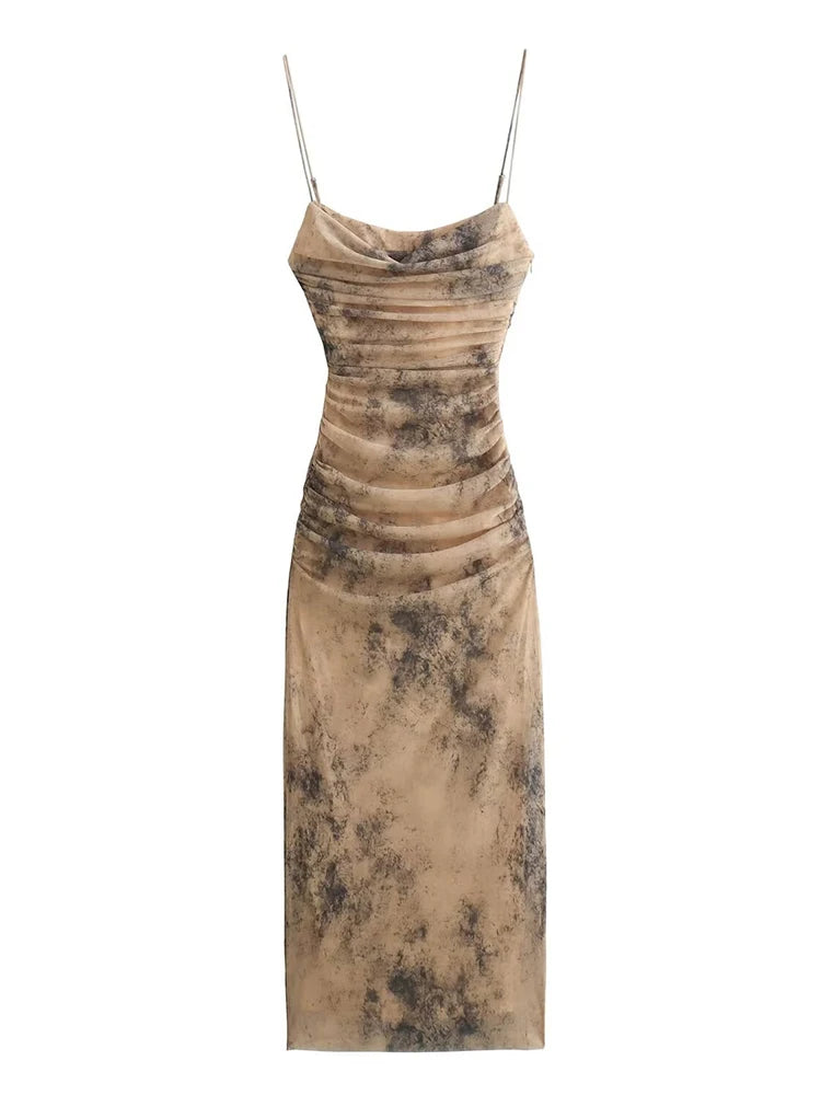 HazeGlam Gradient Backless Slip Dress