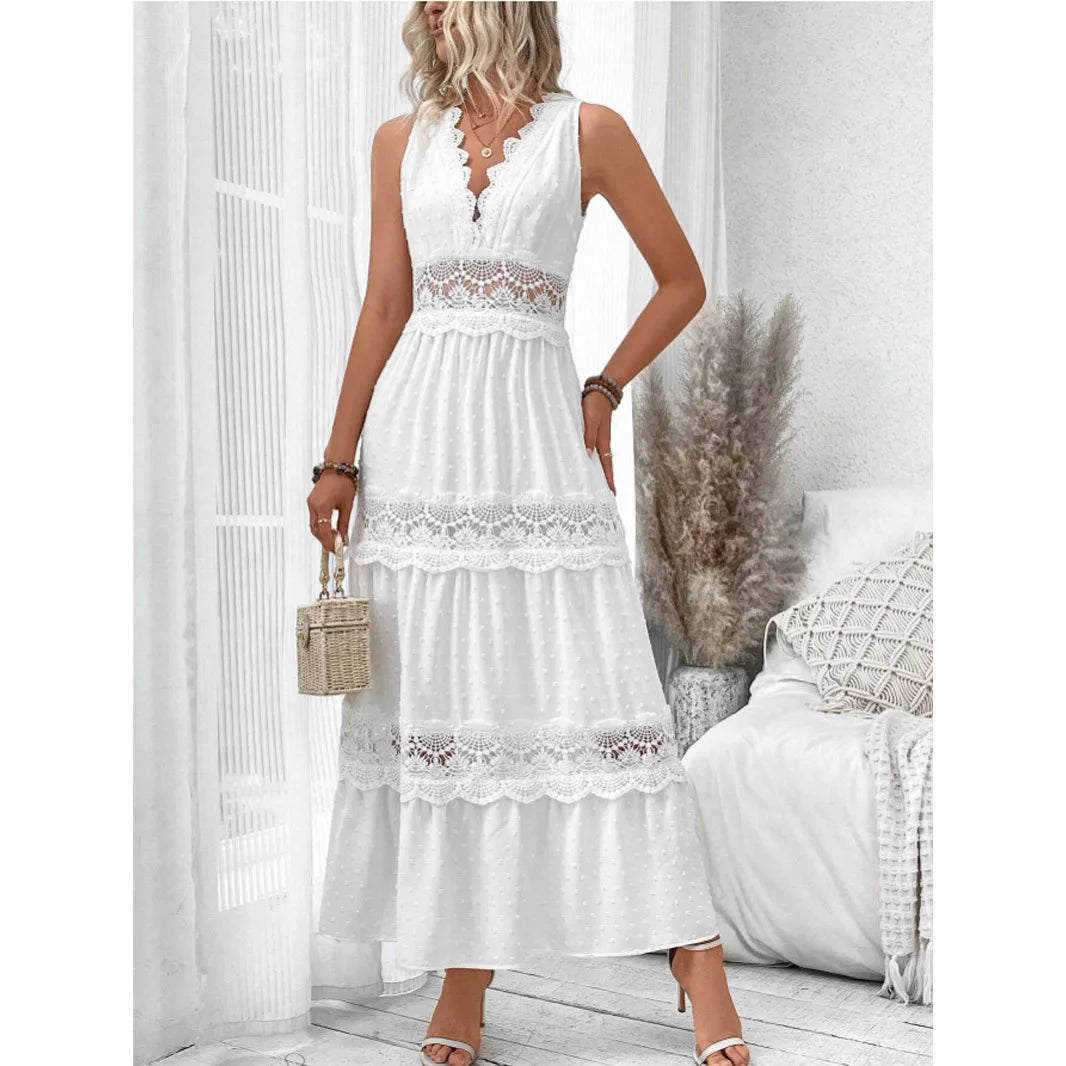 Elegant Lace Bohemian Dress