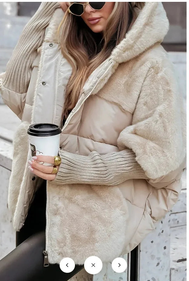 Frost Glow Hooded Down Jacket
