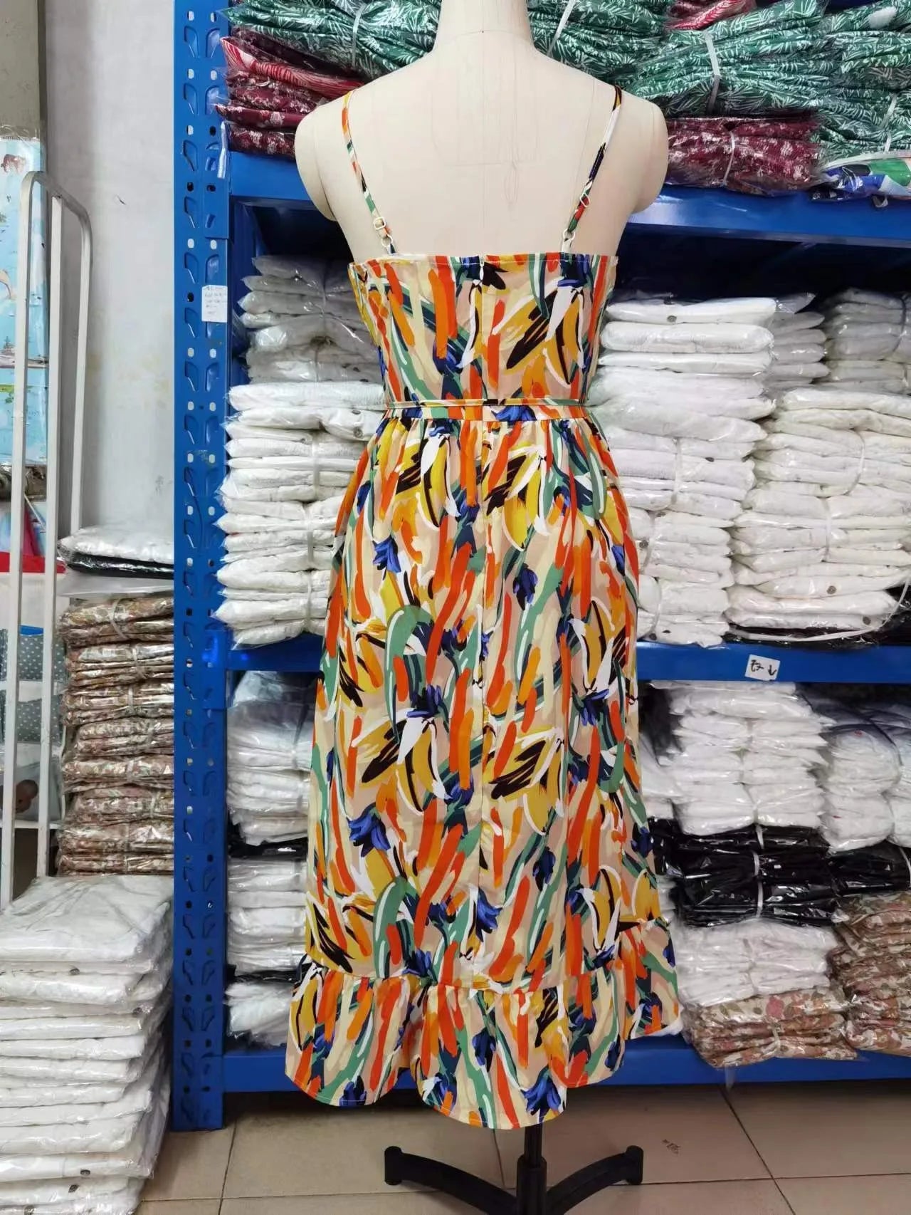 Fungus Edge Elegance Maxi Dress