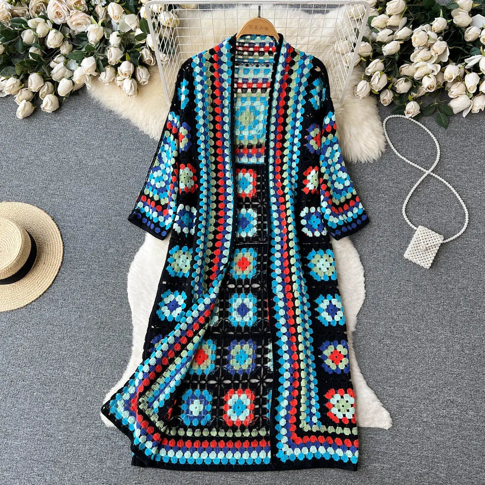 Vintage Bloom Floral Knit Cardigan