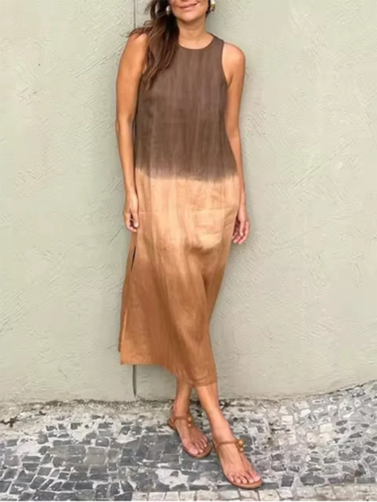 SunFade Elegant Gradient Vacation Dress