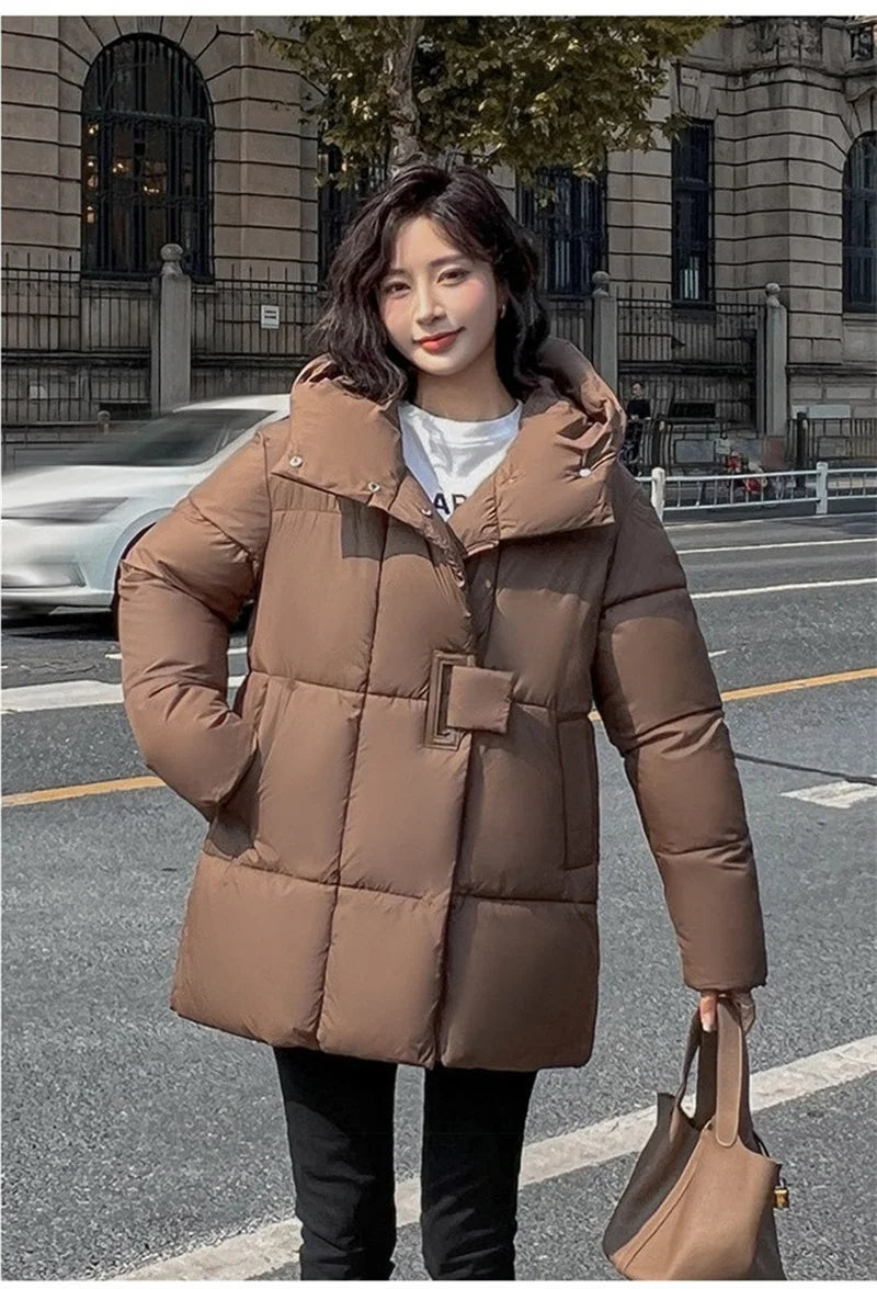Cozy Hood Loose Winter Cotton Parka