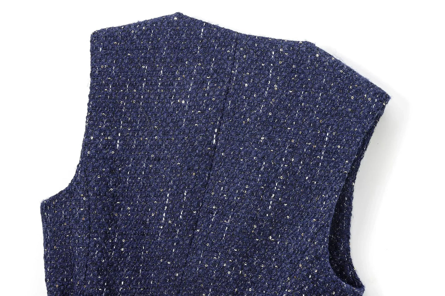 Glam Sequin Belted Vest