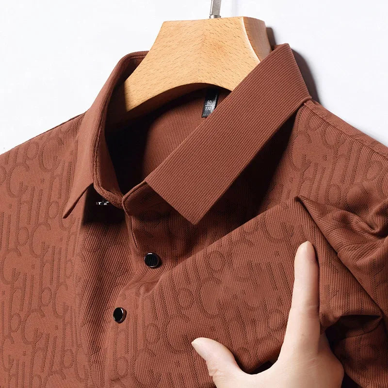 Printed Business Casual Polo
