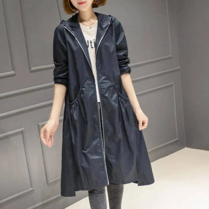 Hooded Slim Fit Trench