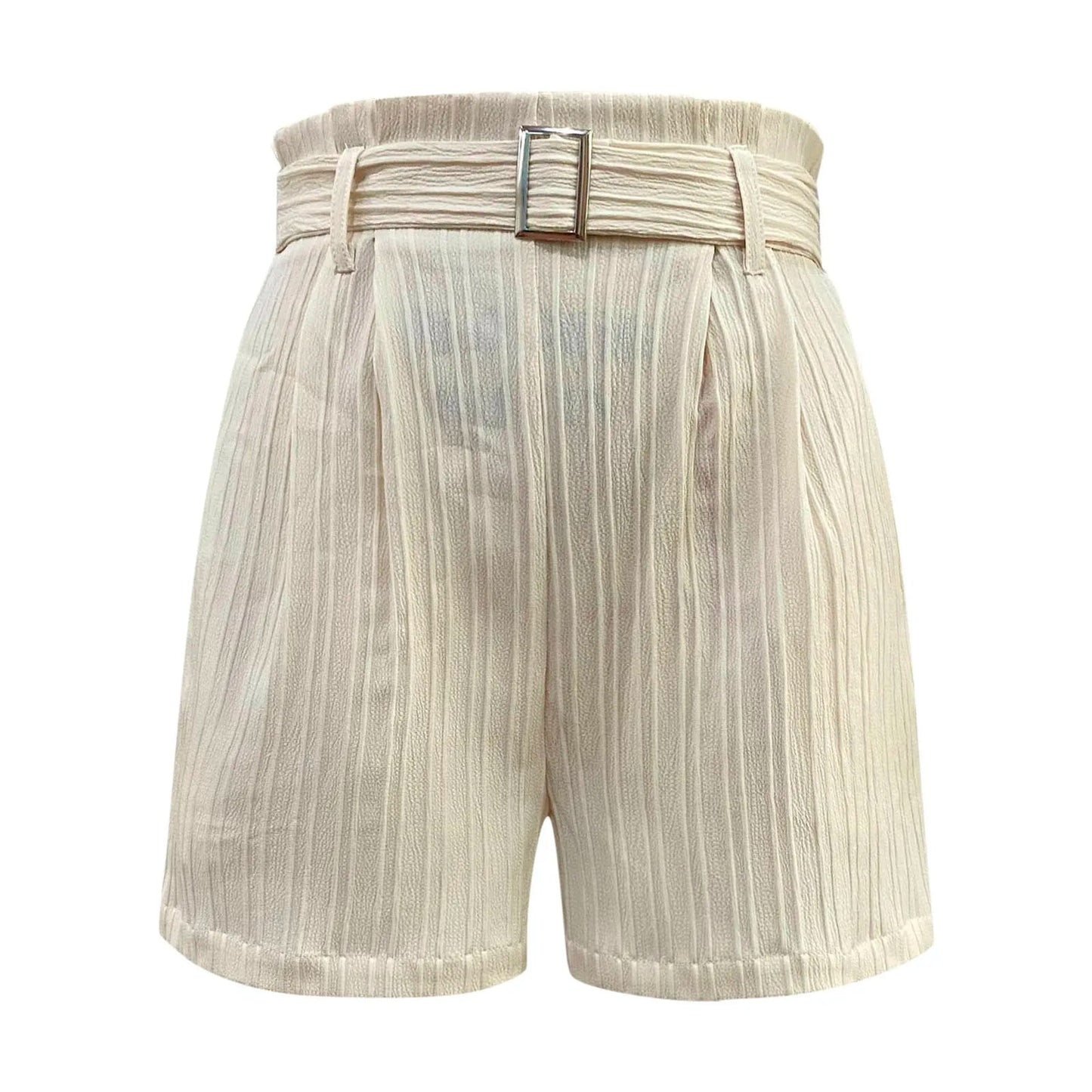 High Waist Linen Shorts Rich Allure