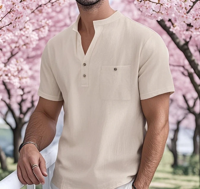 BreezeCraft Cotton Linen Shirt