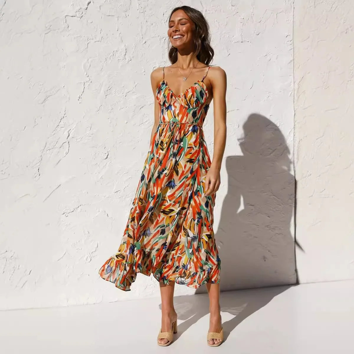 Fungus Edge Elegance Maxi Dress